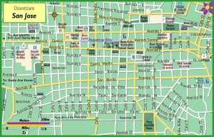 Plano del centro de San José, Costa Rica.