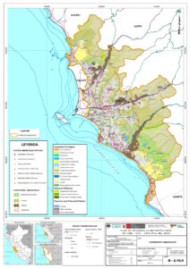 Mapa de corredores ambientales de Lima Metropolitana. Mapa de corredores ambientales de Lima Metropolitana.