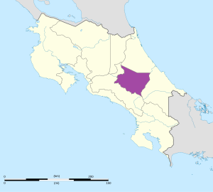 Mapa de ubicación de la provincia de Cartago en Costa Rica. Mapa de ubicación de la provincia de Cartago en Costa Rica.