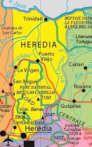 Principales ciudades de la provincia de Heredia. Principales ciudades de la provincia de Heredia.