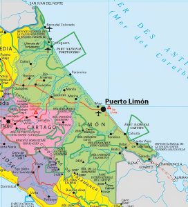 Principales ciudades de la provincia de Limón. Principales ciudades de la provincia de Limón.