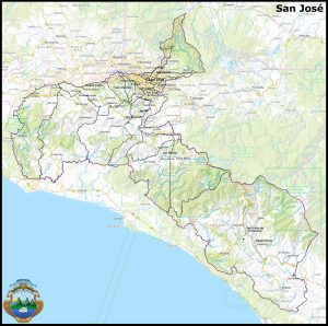 Mapa de la provincia de San José