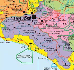 Principales ciudades de la provincia de San José.
