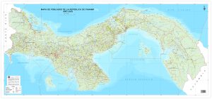Mapa de poblados de la República de Panamá. Mapa de poblados de la República de Panamá.