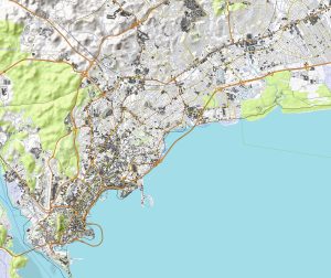 Mapa de la ciudad de Panamá (Panamá).