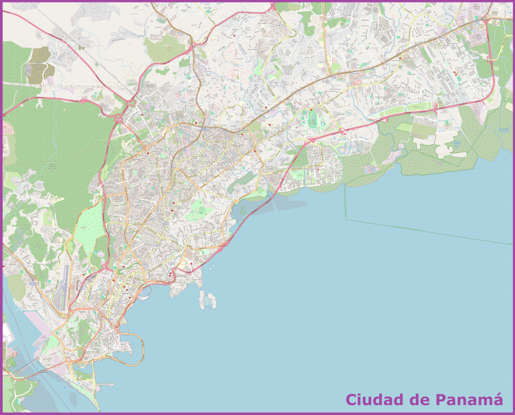 Plano de la ciudad de Panamá (Panamá).