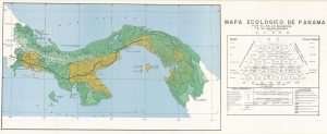 Mapa ecológico de Panamá.