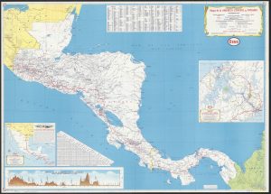 Mapa de carreteras de América Central