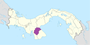 Mapa de ubicación de la provincia de Herrera en Panamá. Mapa de ubicación de la provincia de Herrera en Panamá.