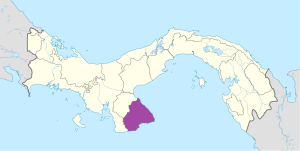 Mapa de ubicación de la provincia de Los Santos en Panamá. Mapa de ubicación de la provincia de Los Santos en Panamá.