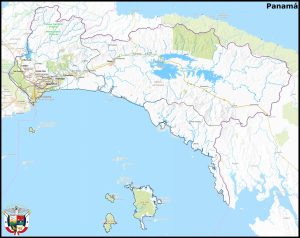 Mapa de la provincia de Panamá (Panamá)