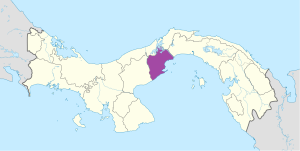 Mapa de ubicación de la provincia de Panamá Oeste en Panamá. Mapa de ubicación de la provincia de Panamá Oeste en Panamá.