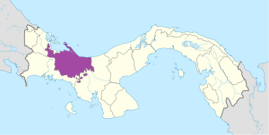 Mapa de ubicación de la comarca Ngäbe-Buglé en Panamá. Mapa de ubicación de la comarca Ngäbe-Buglé en Panamá.