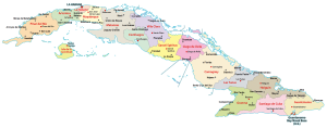 Mapa político de Cuba. Mapa político de Cuba.