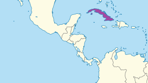 Mapa que muestra la ubicación de Cuba en la región del Caribe. Mapa que muestra la ubicación de Cuba en la región del Caribe.