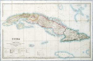 Mapa de Cuba de 1858