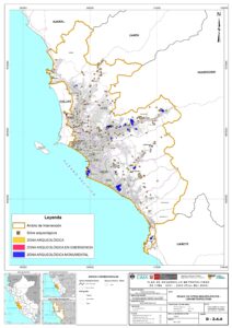 Mapa de zonas y/o sitios arqueológicos de Lima. Mapa de zonas y/o sitios arqueológicos de Lima.