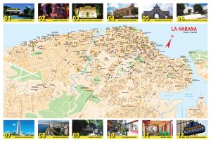 Mapa turístico de la ciudad de La Habana. Mapa turístico de la ciudad de La Habana.