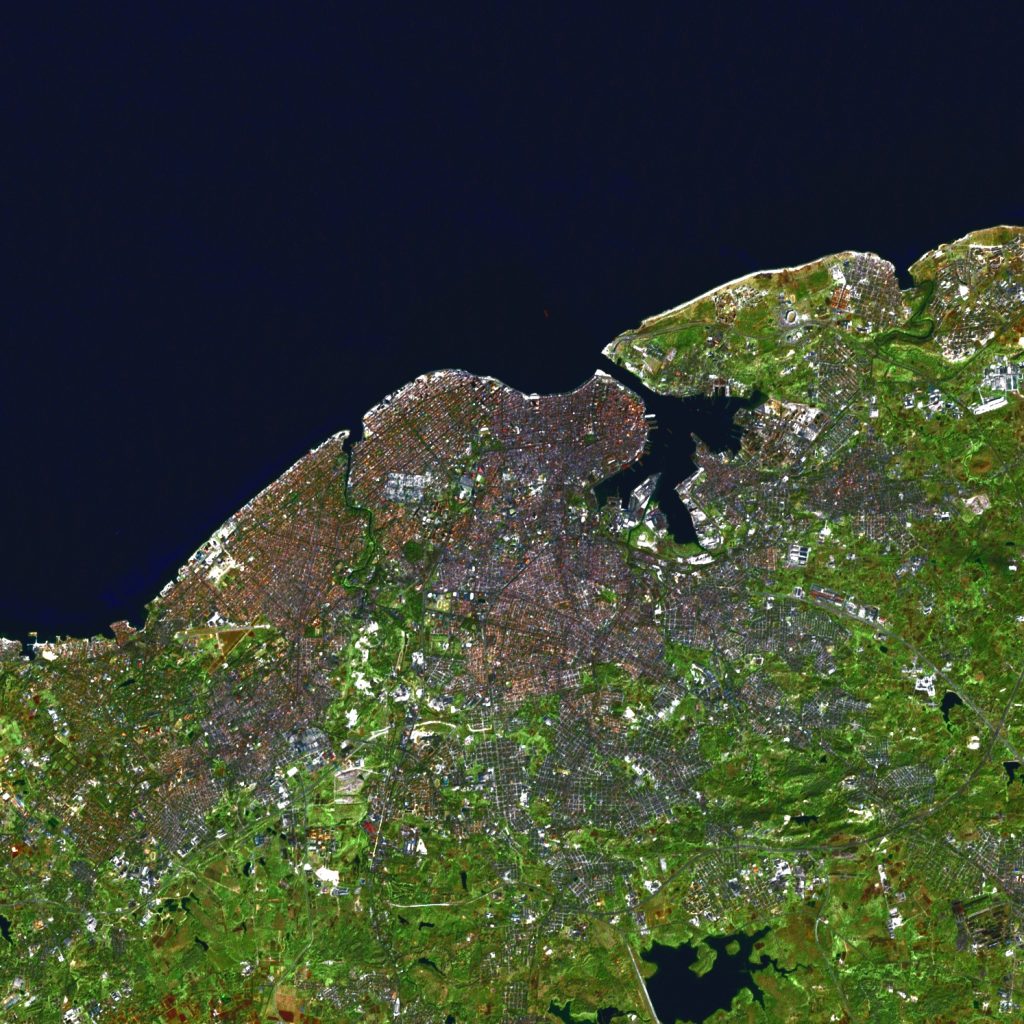 Imagen satelital de La Habana.