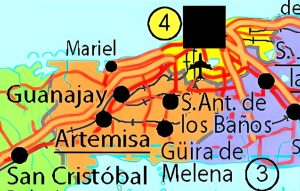 Principales ciudades de la provincia de Artemisa.