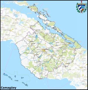 Mapa de la provincia de Camagüey