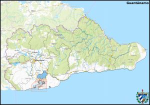Mapa de la provincia de Guantánamo