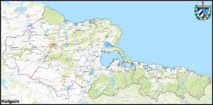 Mapa de la provincia de Holguín