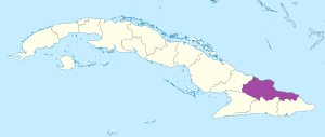 Mapa de ubicación de la provincia de Holguín en Cuba. Mapa de ubicación de la provincia de Holguín en Cuba.