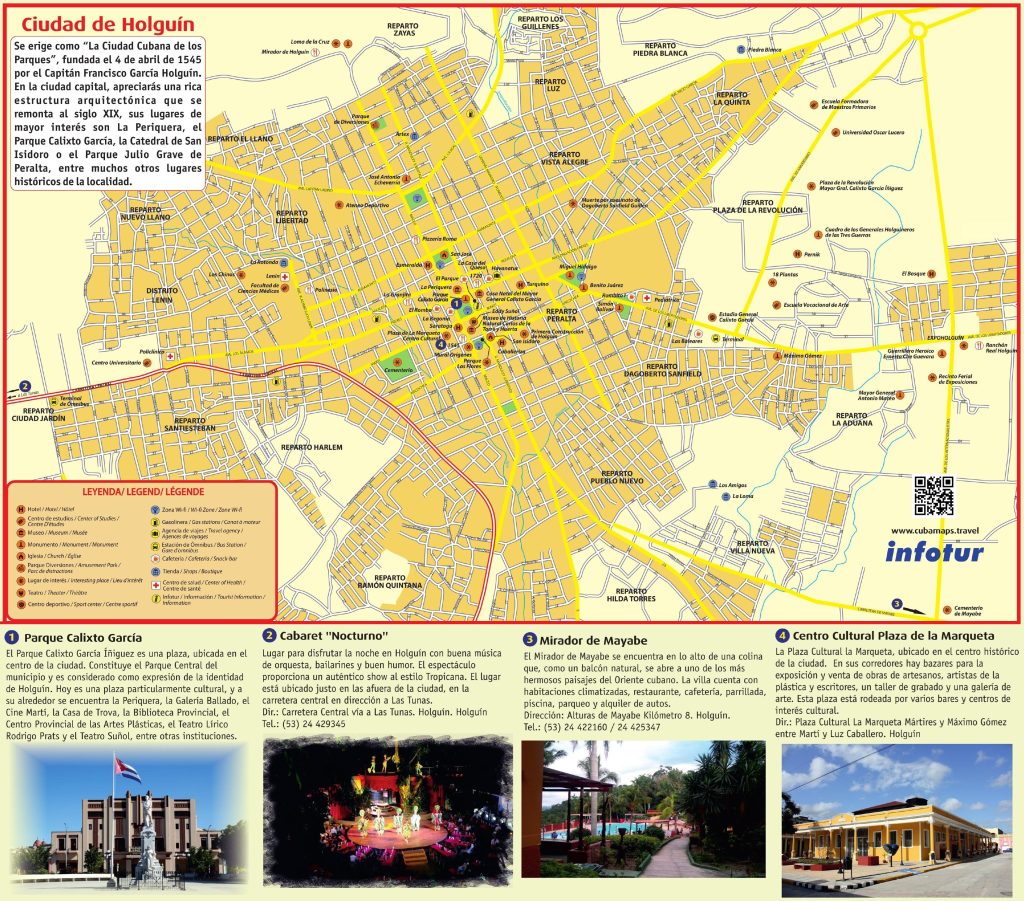 Plano de la ciudad de Holguín.