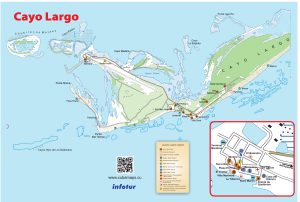 Mapa de Cayo Largo.