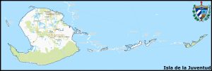 Mapa de la Isla de la Juventud