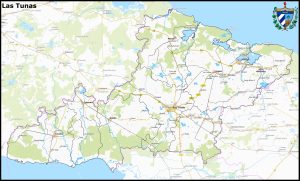 Mapa de la provincia de Las Tunas