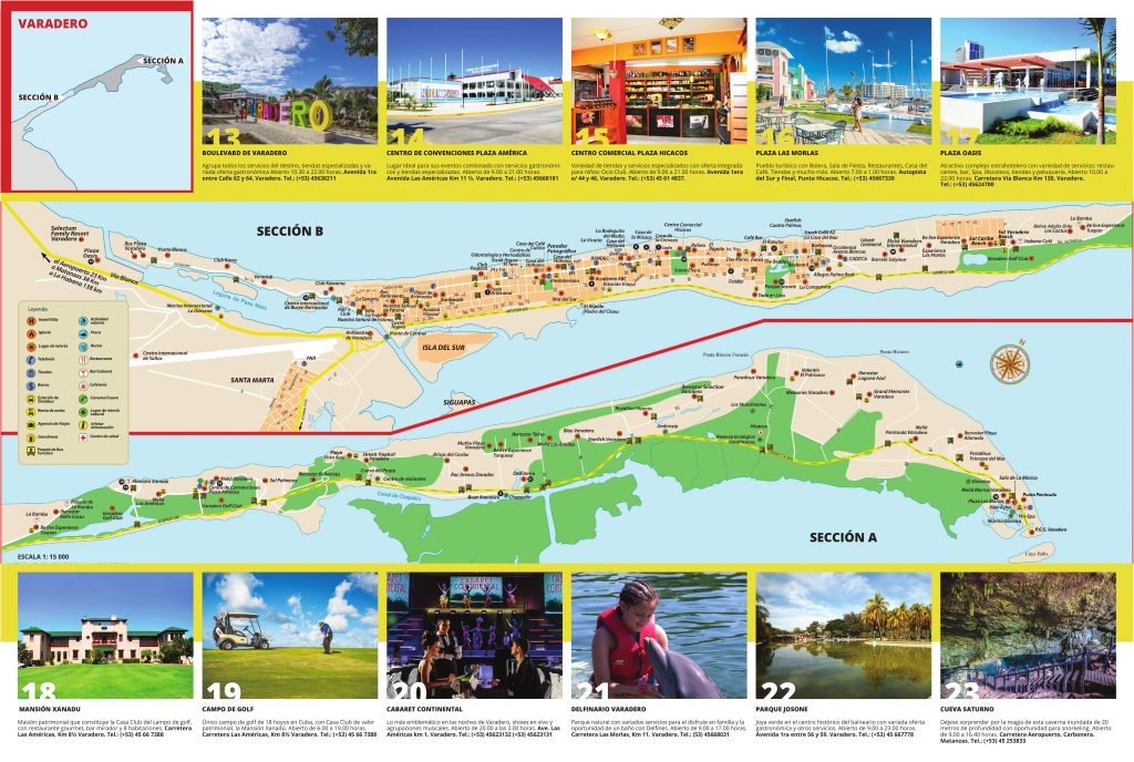 Plano de Varadero.