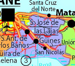 Principales ciudades de la provincia de Mayabeque.