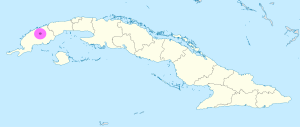 Mapa de ubicación del poblado de Viñales en Cuba. Mapa de ubicación del poblado de Viñales en Cuba.