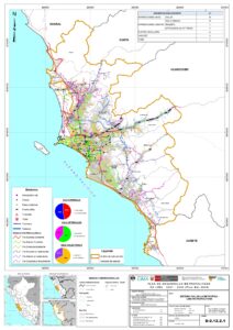 Mapa del sistema vial de Lima Metropolitana.