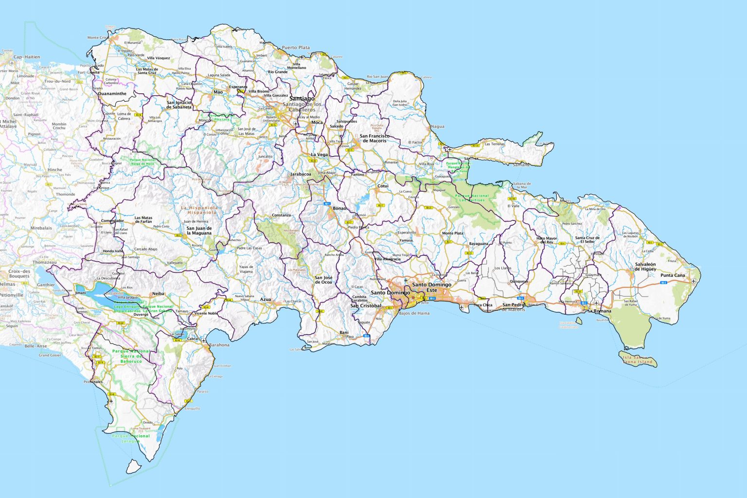 Mapa Rd Hd Mapa de la República Dominicana - Galería de mapas