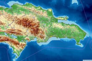 Mapa físico de la República Dominicana