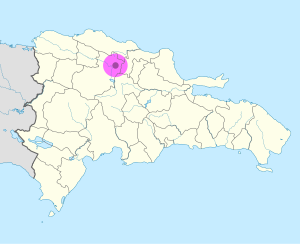 Mapa de ubicación de la ciudad de Santiago de los Caballeros. Mapa de ubicación de la ciudad de Santiago de los Caballeros.