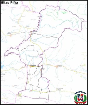 Mapa de la provincia de Elías Piña