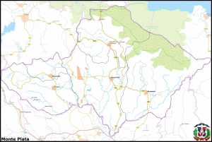 Mapa de la provincia de Monte Plata