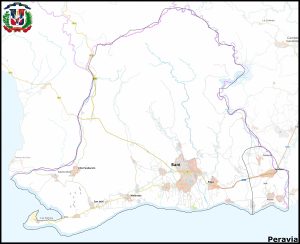 Mapa de la provincia de Peravia