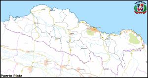 Mapa de la provincia de Puerto Plata