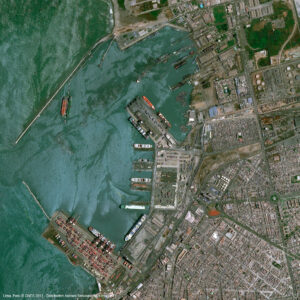 Imagen satelital del puerto del Callao