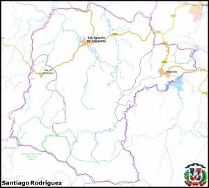 Mapa de la provincia de Santiago Rodríguez