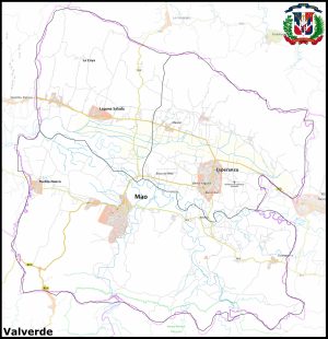 Mapa de la provincia de Valverde