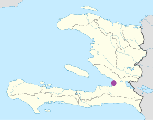 Mapa de ubicación de la ciudad de Puerto Príncipe.
