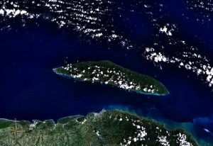 Imagen satelital de la isla de la Tortuga.