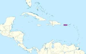 Mapa que muestra la ubicación de Puerto Rico en el Caribe. Mapa que muestra la ubicación de Puerto Rico en el Caribe.