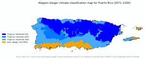 Mapa climático de Puerto Rico